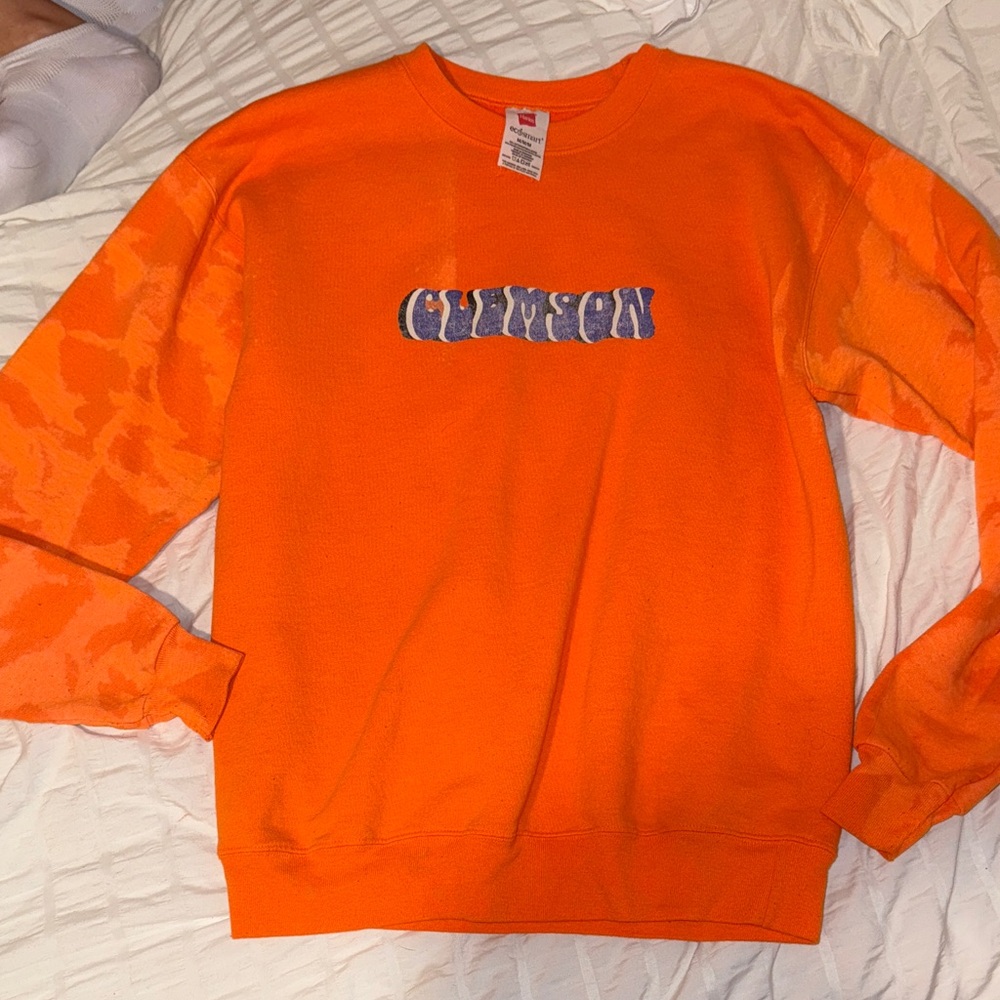 Hanes Orange Crewneck Men's Sweater
